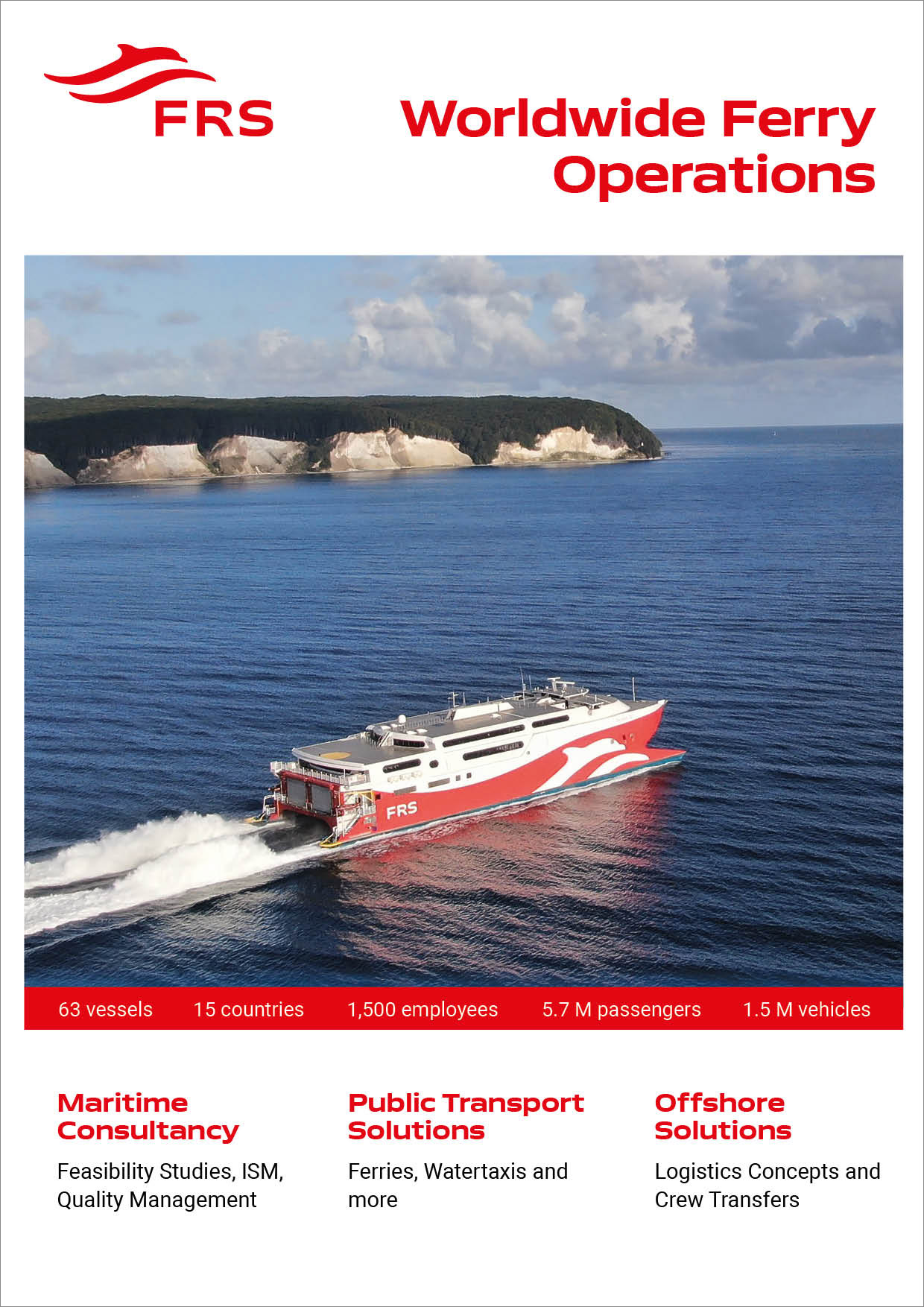 Imagebroschüre von FRS – Worldwide Ferry Operations.