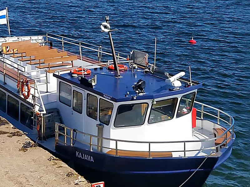 The vessel MS "Kajava" at the pier.