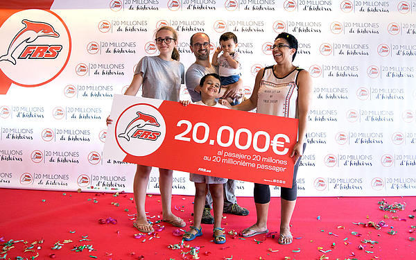 20 millionth passenger of FRS Iberia.