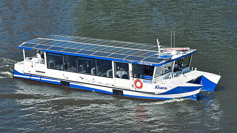 Solar ferry "Aluna" in Wolfsburg.