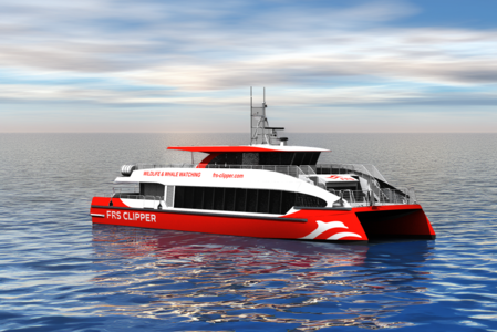 Rendering eines Schiffes von der Steuerbordseite