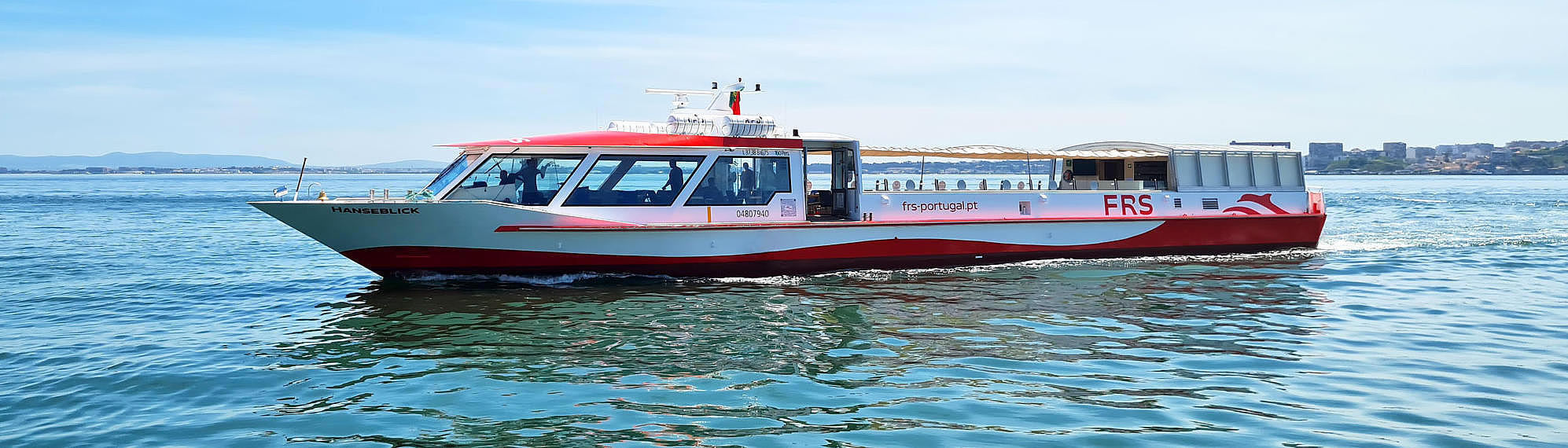 The "Hanseblick" on river Tagus in Lisbon.