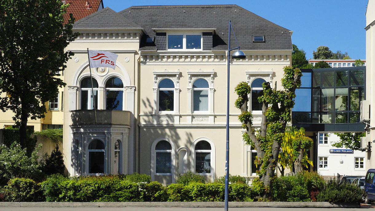 The FRS Headquarter, a nice building with a front yard across the street.