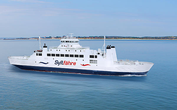 Second Sylt ferry from starbord side.