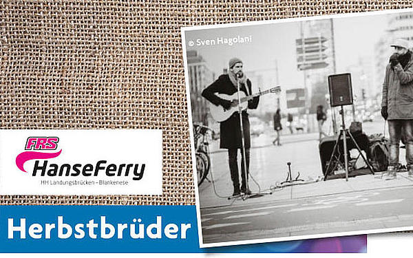 Plakat der Band Herbstbrüder für FRS HanseFerry.