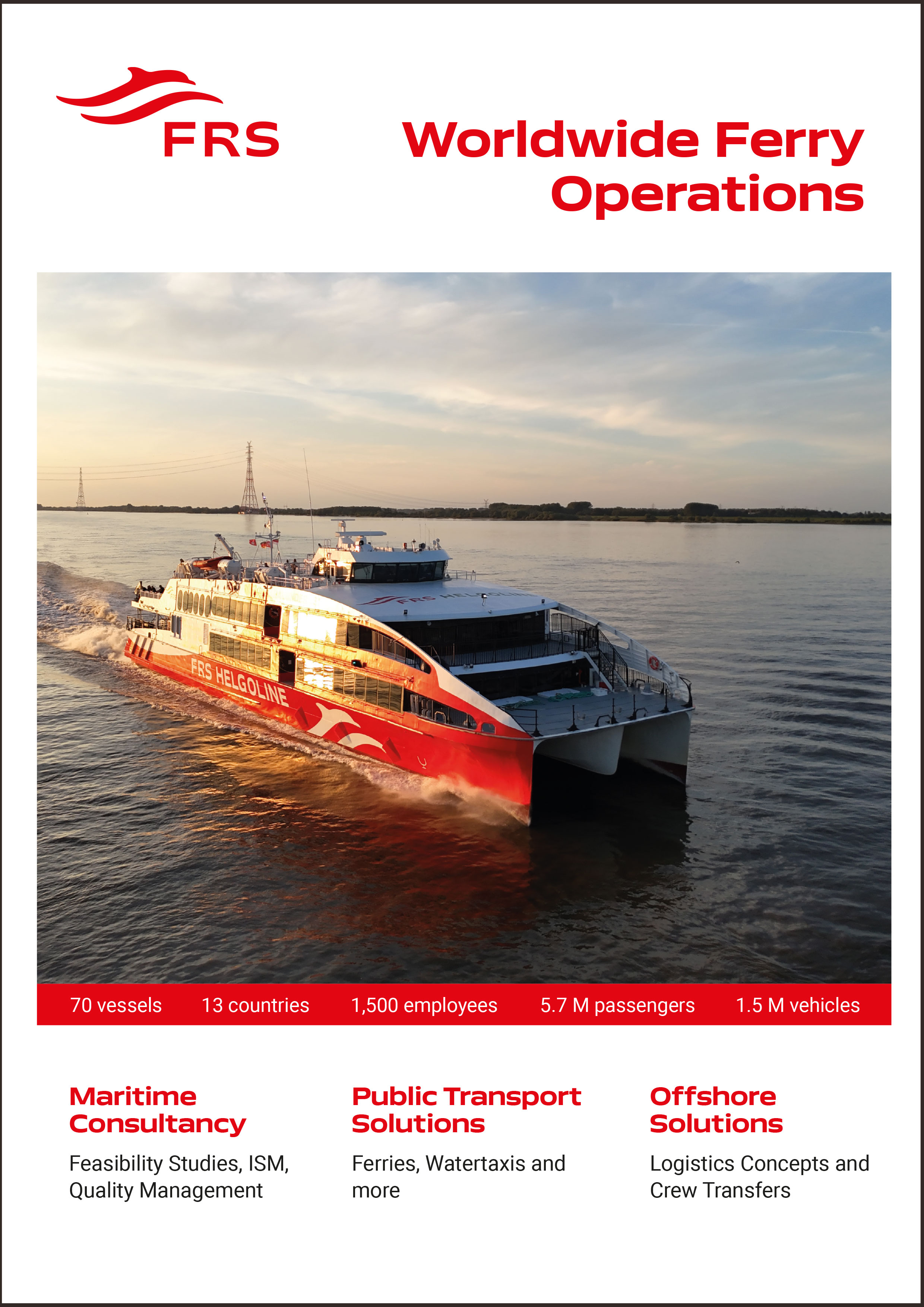 Image brochure of FRS – Worldwide Ferry Operations.