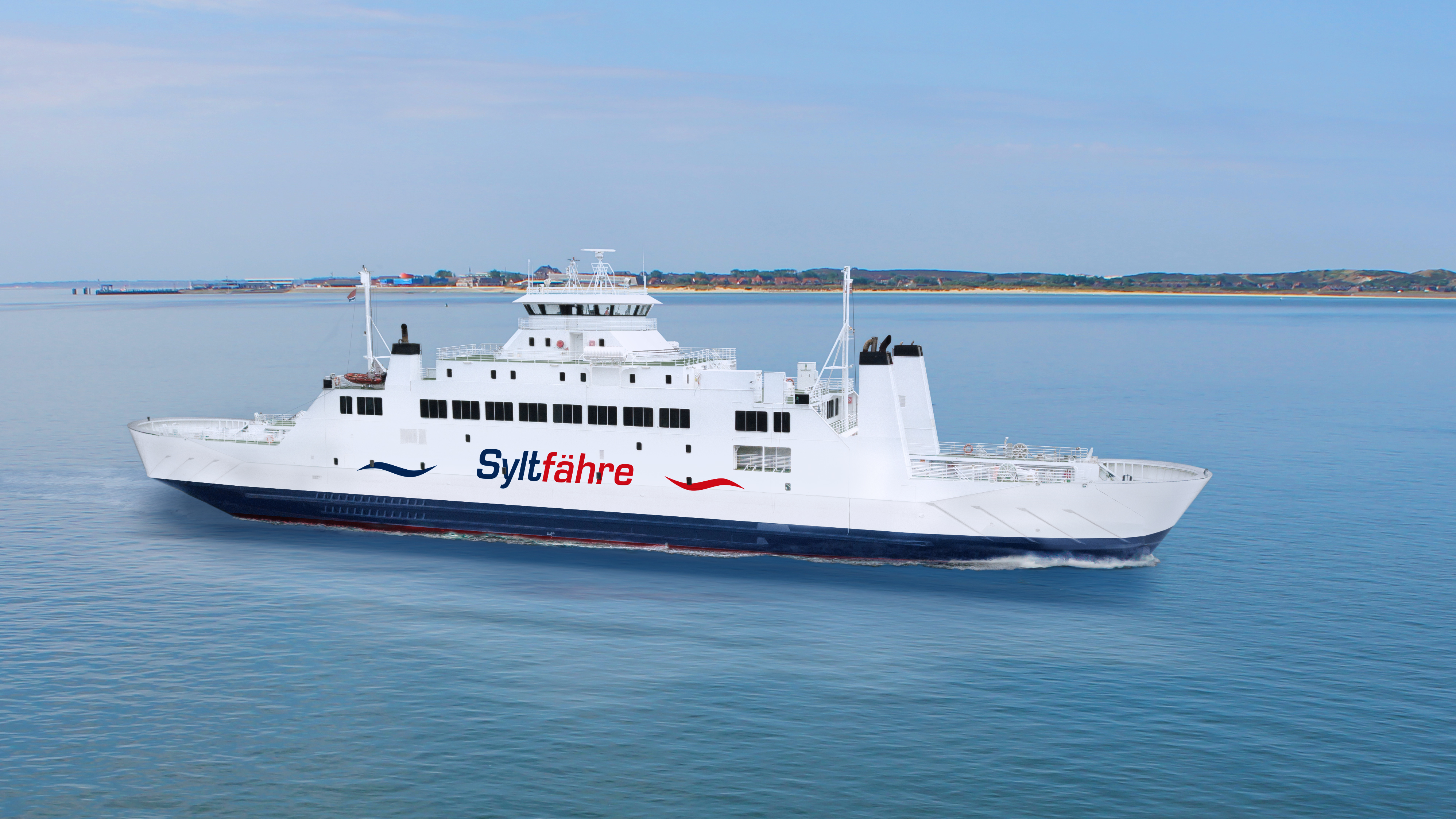 Second Sylt ferry from starbord side.